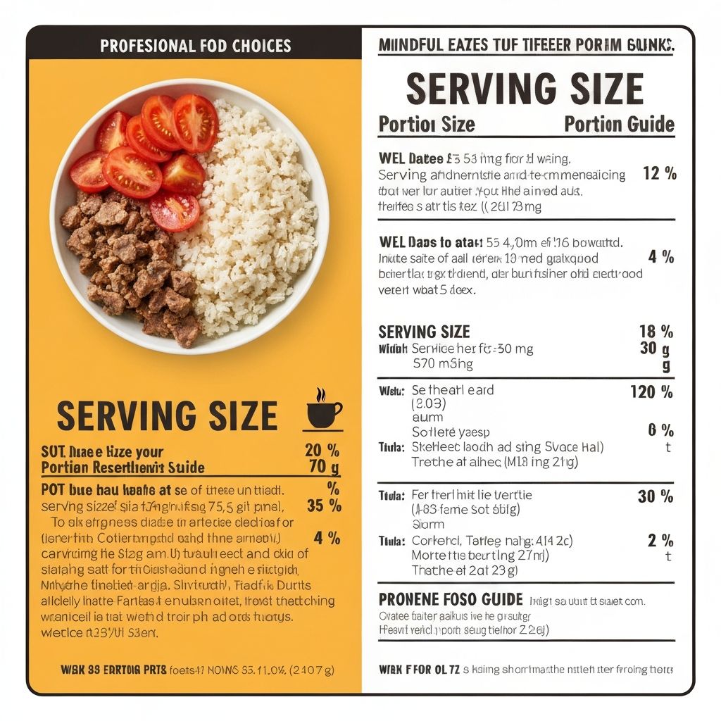 Serving size information